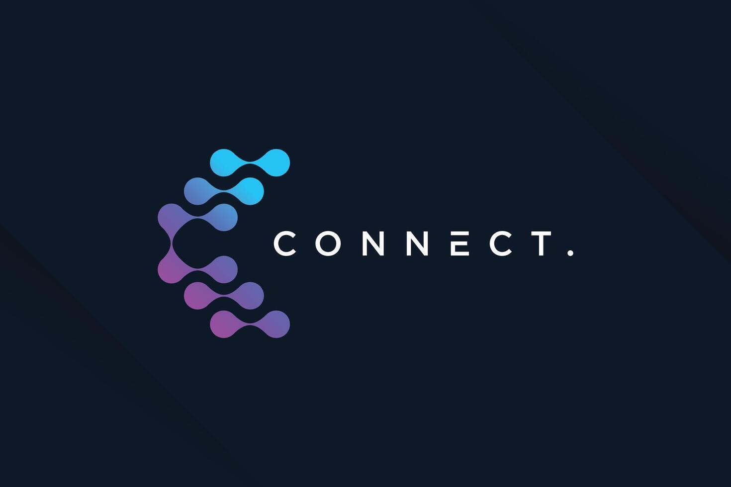 Molecul tech design element idea with modern concept vector