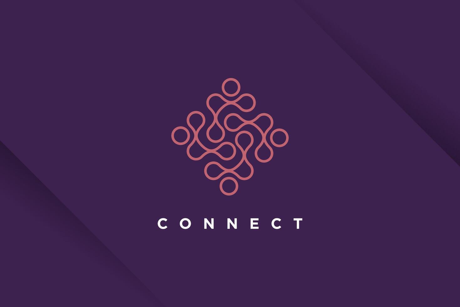 Molecul tech design element idea with modern concept vector