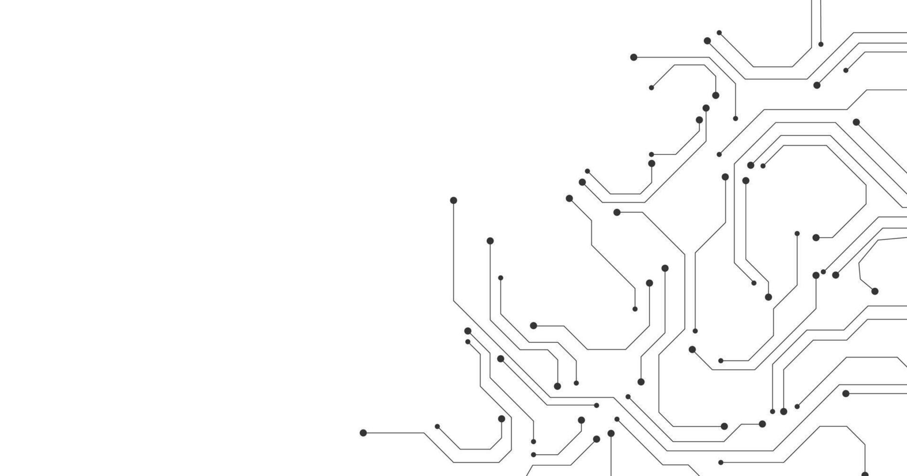 Abstract technology circuit diagram on white background. vector