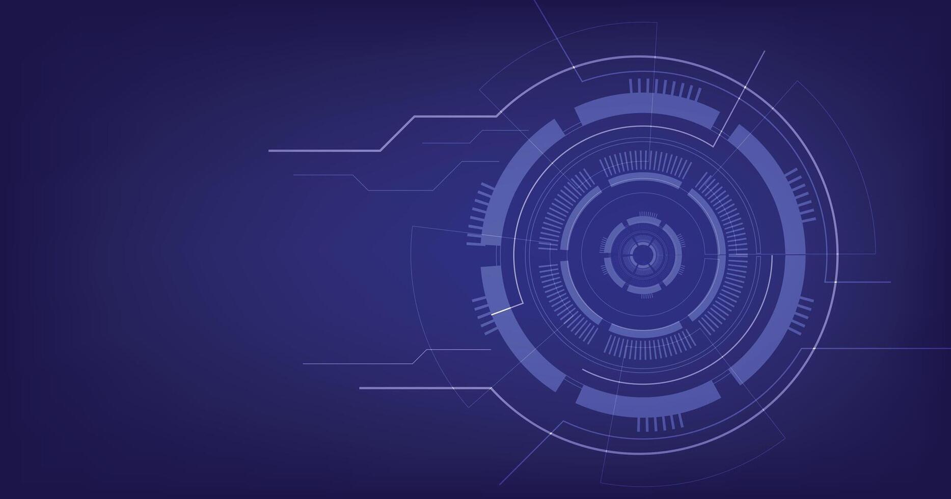 Digital electric circuit circle background. vector