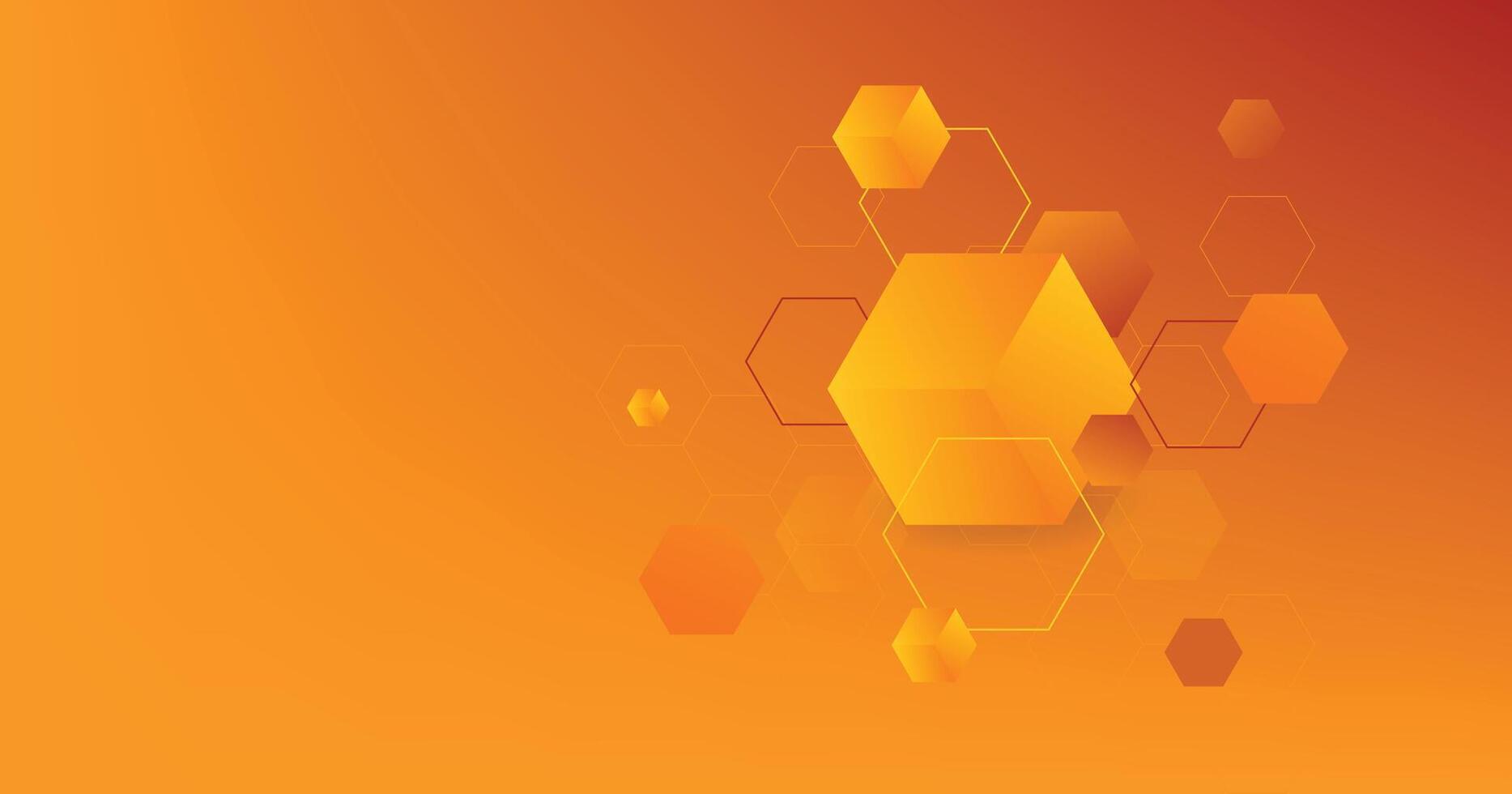 Hexagon geometric background. vector