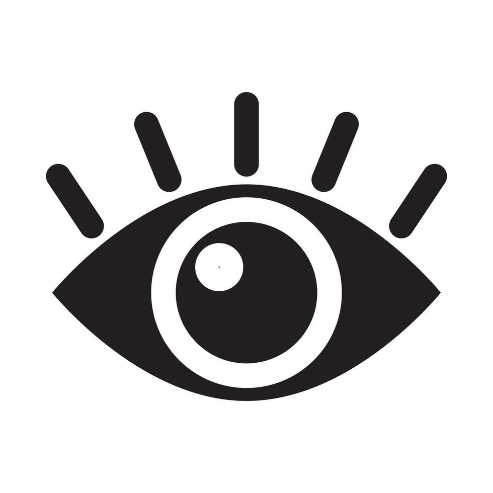 Eye icon, eyeball icon vector