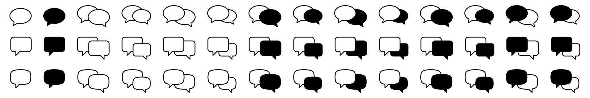 Chat icon. Talk bubble speech icon. Dialogue balloon icon. vector