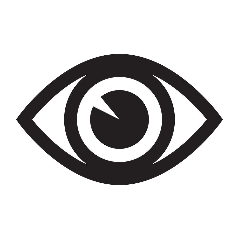 Eye icon, eyeball icon. vector