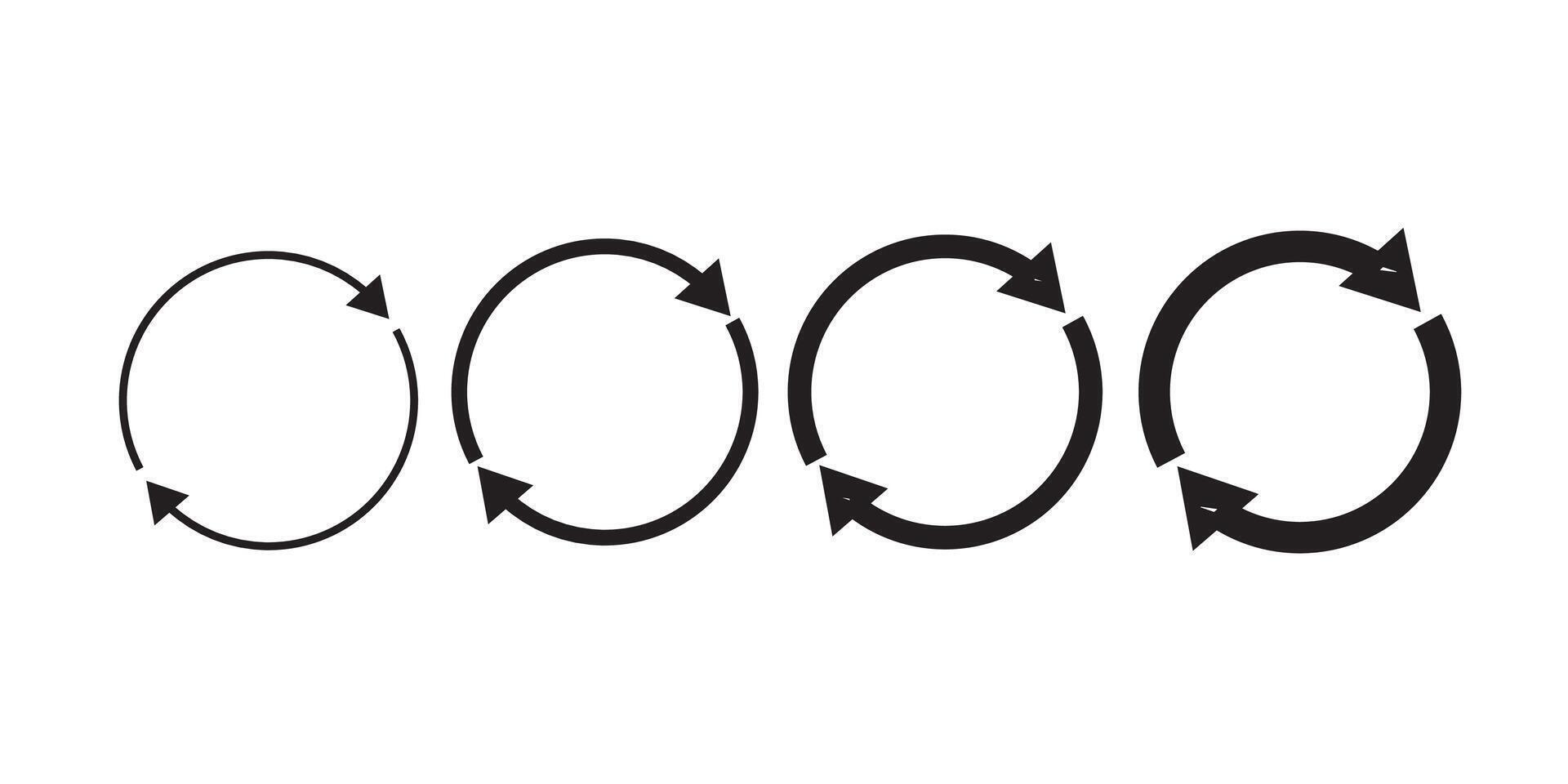 Loading status icons, Round progress Bar, buffer and load symbols set. Preloader design elements. vector