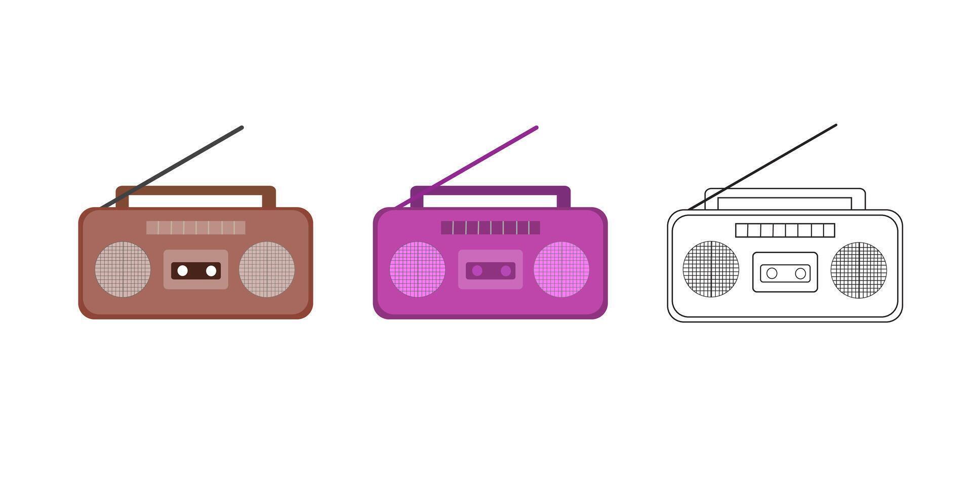radio icon symbol template for graphic and web design collection logo illustration vector