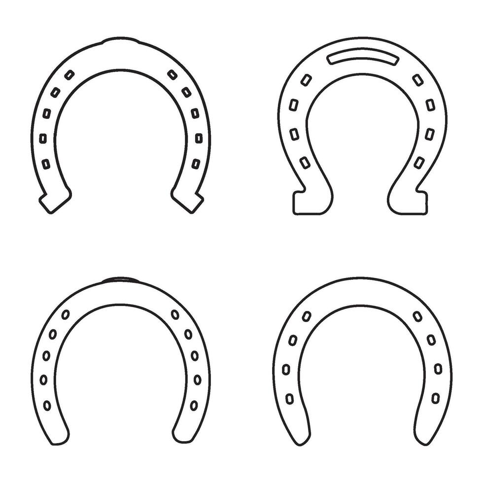 Horseshoe icon design vector