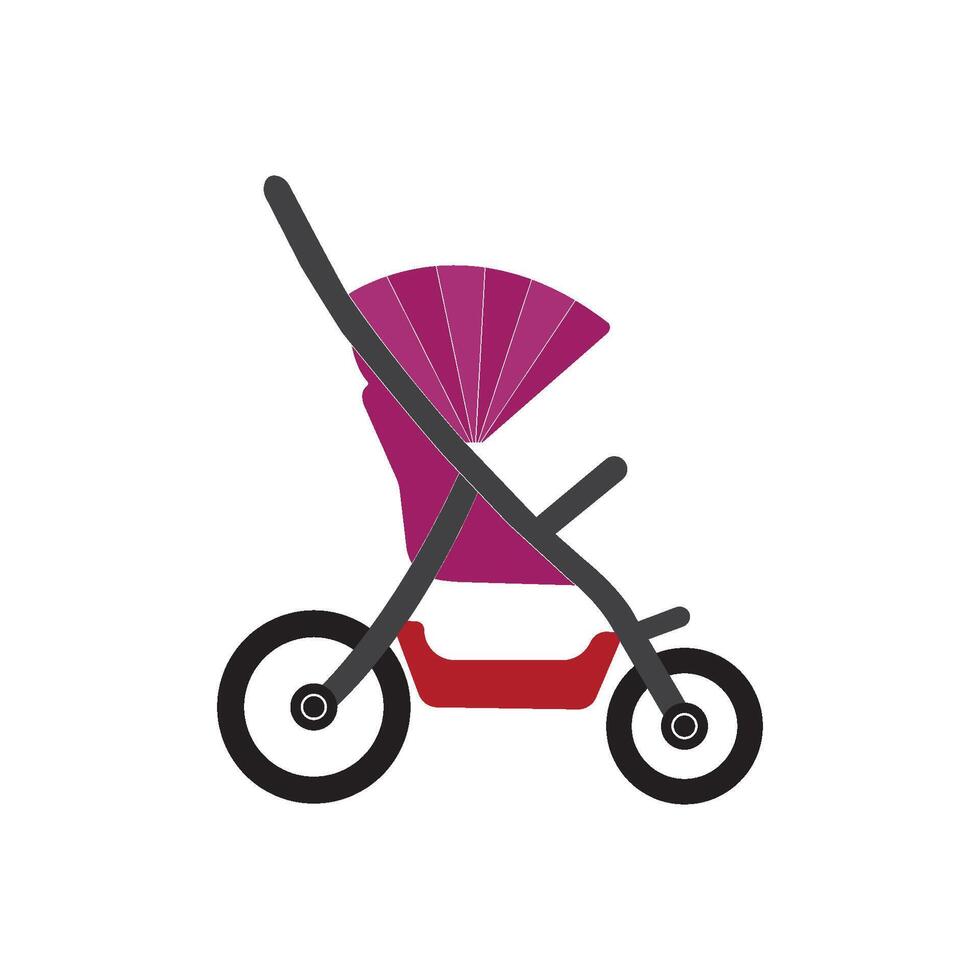 baby stroller icon design vector