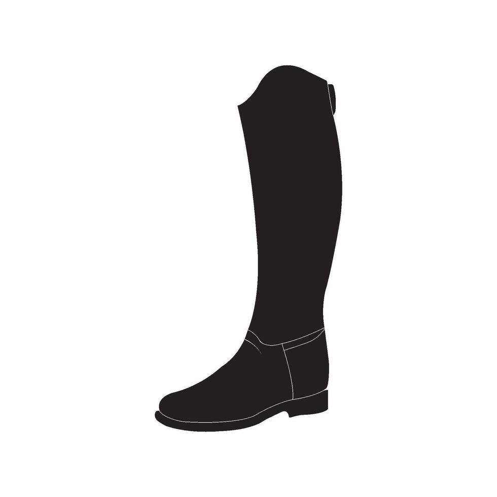 Horse jockey shoes design vector