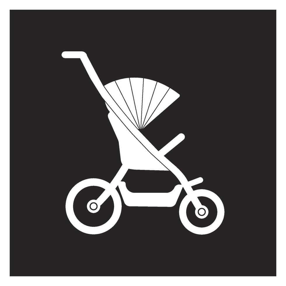 baby stroller icon design vector