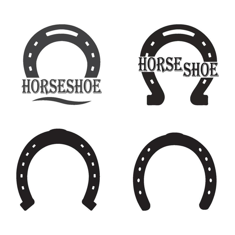 Horseshoe icon design vector