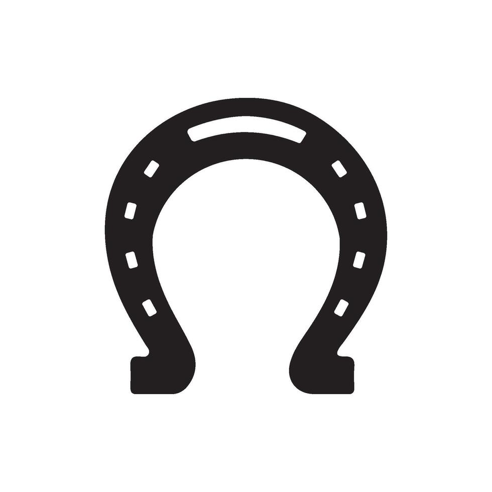 Horseshoe icon design vector