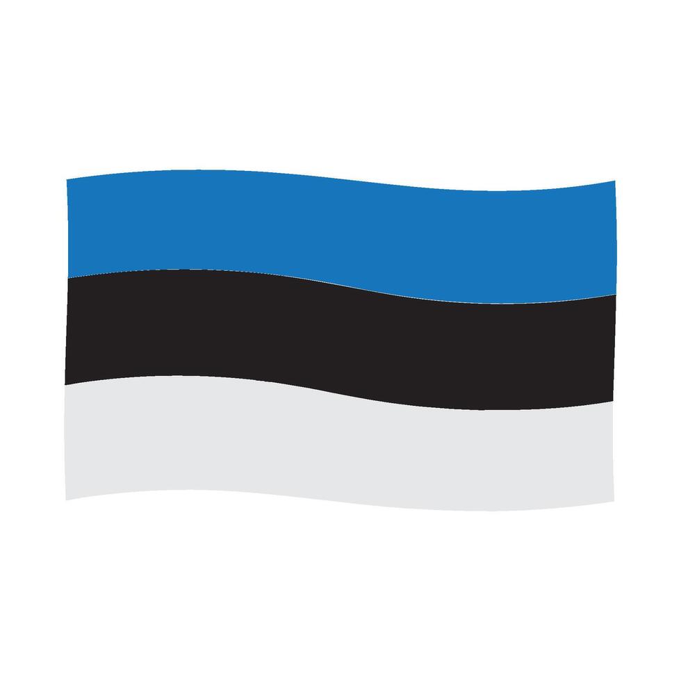 Estonian flag icon design vector