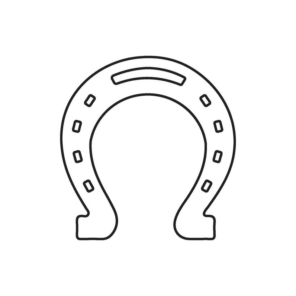 Horseshoe icon design vector