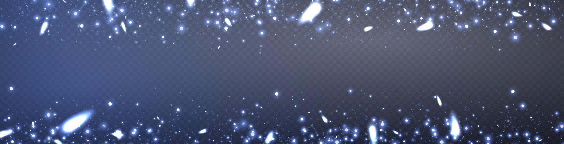 Blue glittering dots, particles, stars magic sparks. Glow flare light effect. Blue luminous points. vector