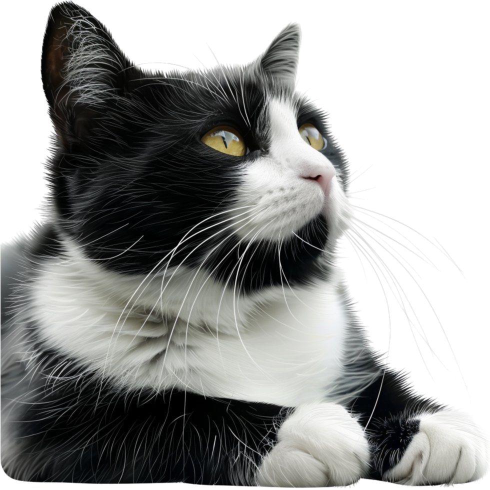 Generated Ai Beautiful cat portrait png