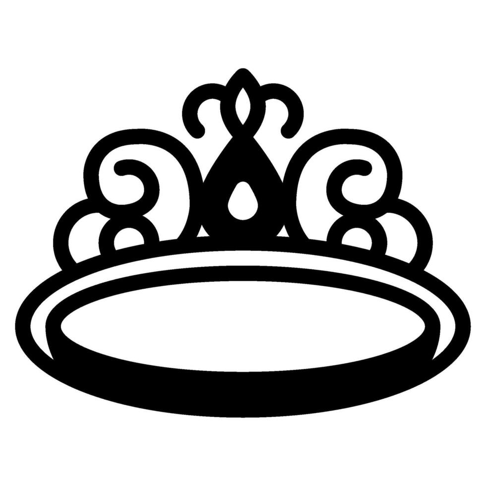 Tiara Jewelry lifestyle icon illustration vector