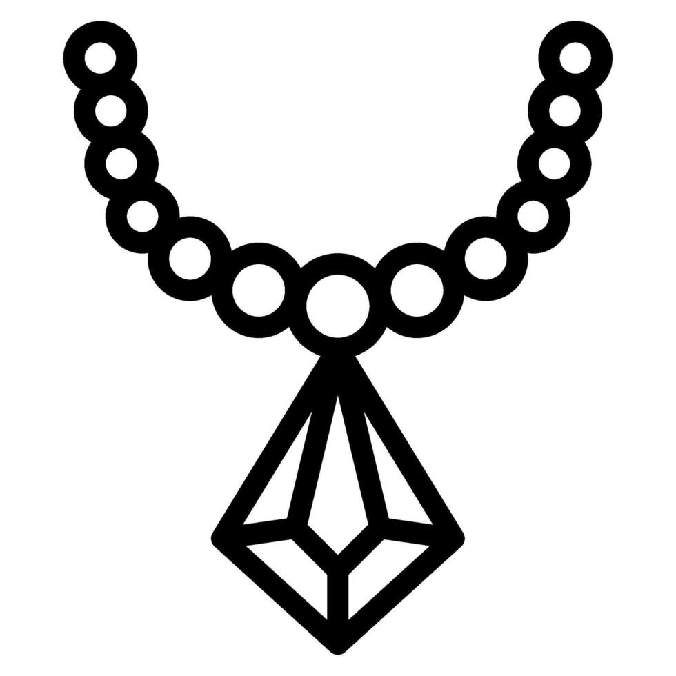 Chain Jewelry lifestyle icon illustration vector