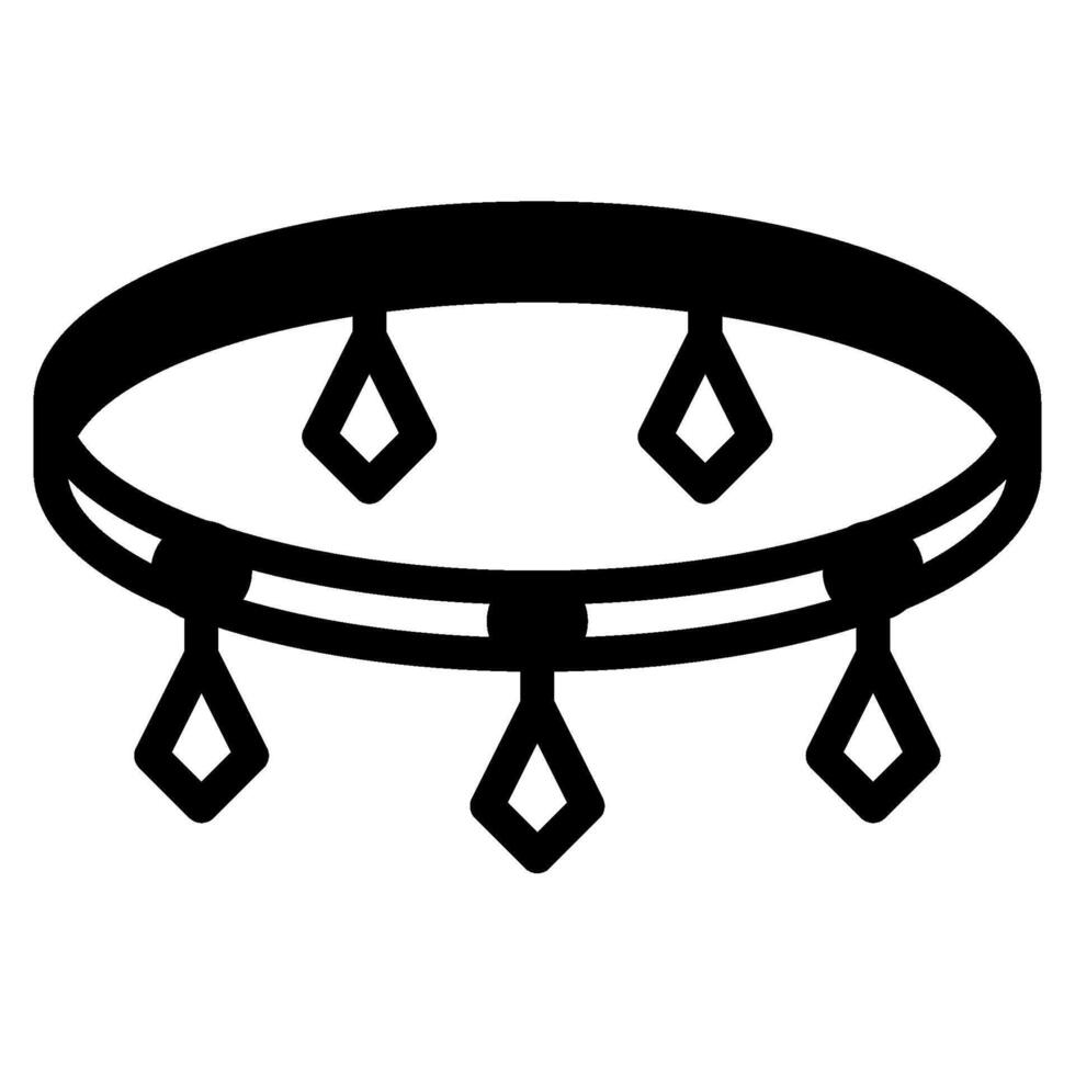 Anklet Jewelry lifestyle icon illustration vector