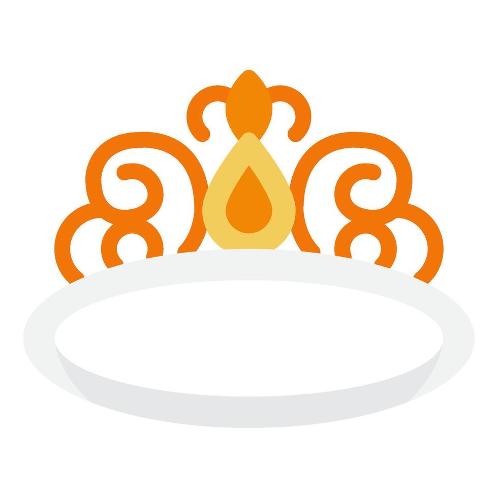 Tiara Jewelry lifestyle icon illustration vector