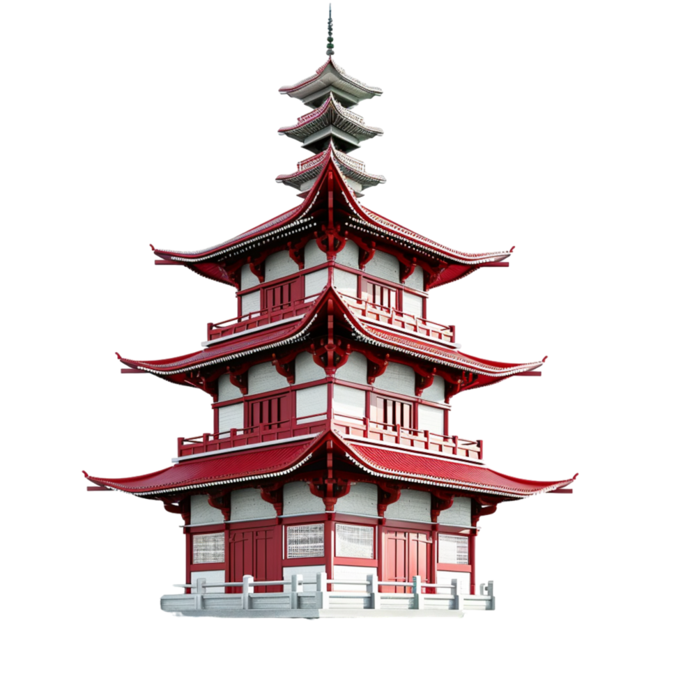 Generated Ai Japanese Pagoda temple png