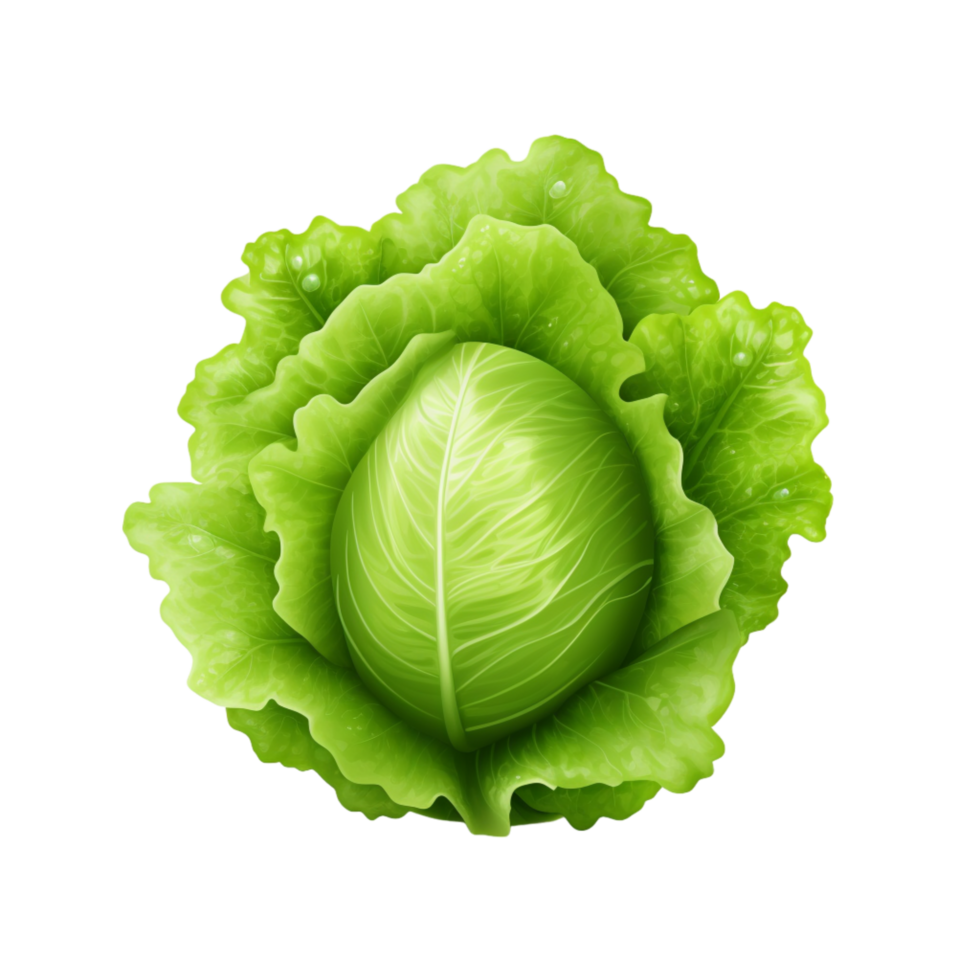 Generated Ai Romaine lettuce vegetable png