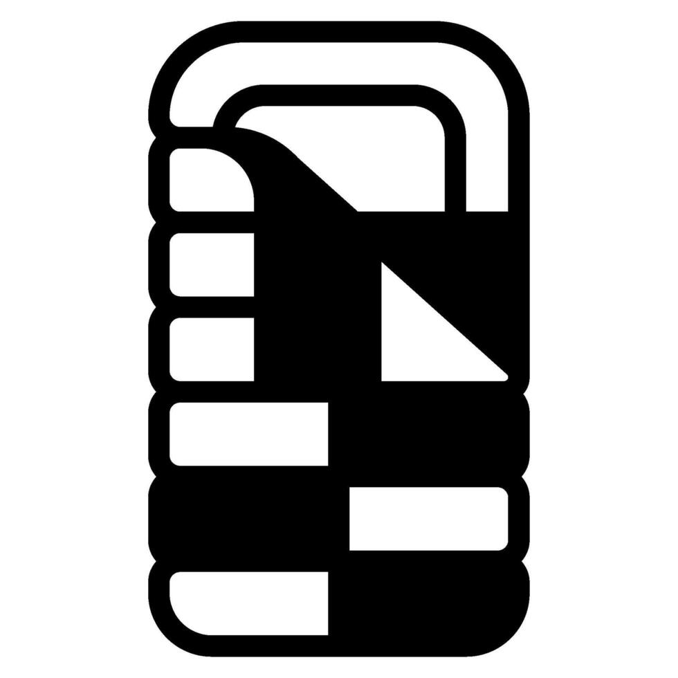 Sleeping Bag camping holiday icon illustration vector