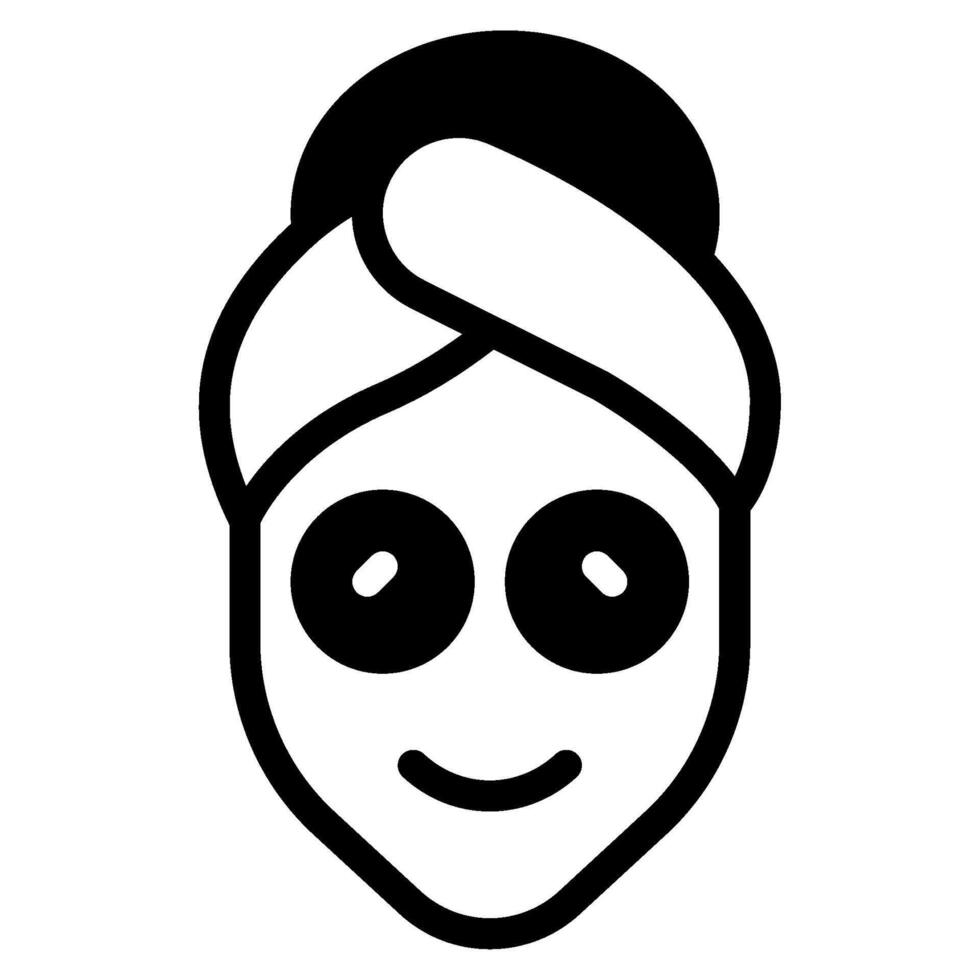 Face Mask cosmetic beauty icon illustration vector