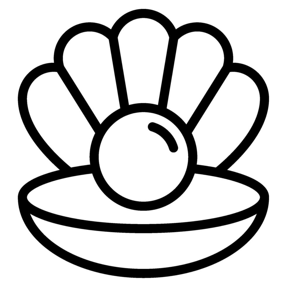 Pearl Jewelry lifestyle icon illustration vector