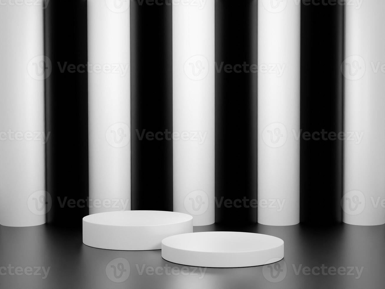 Background render 3d on podium photo