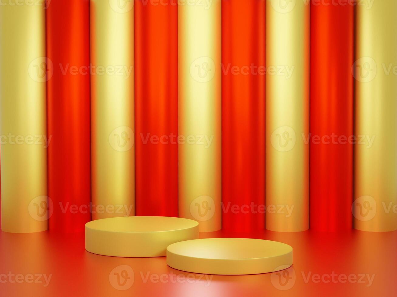 Background render 3d on podium photo