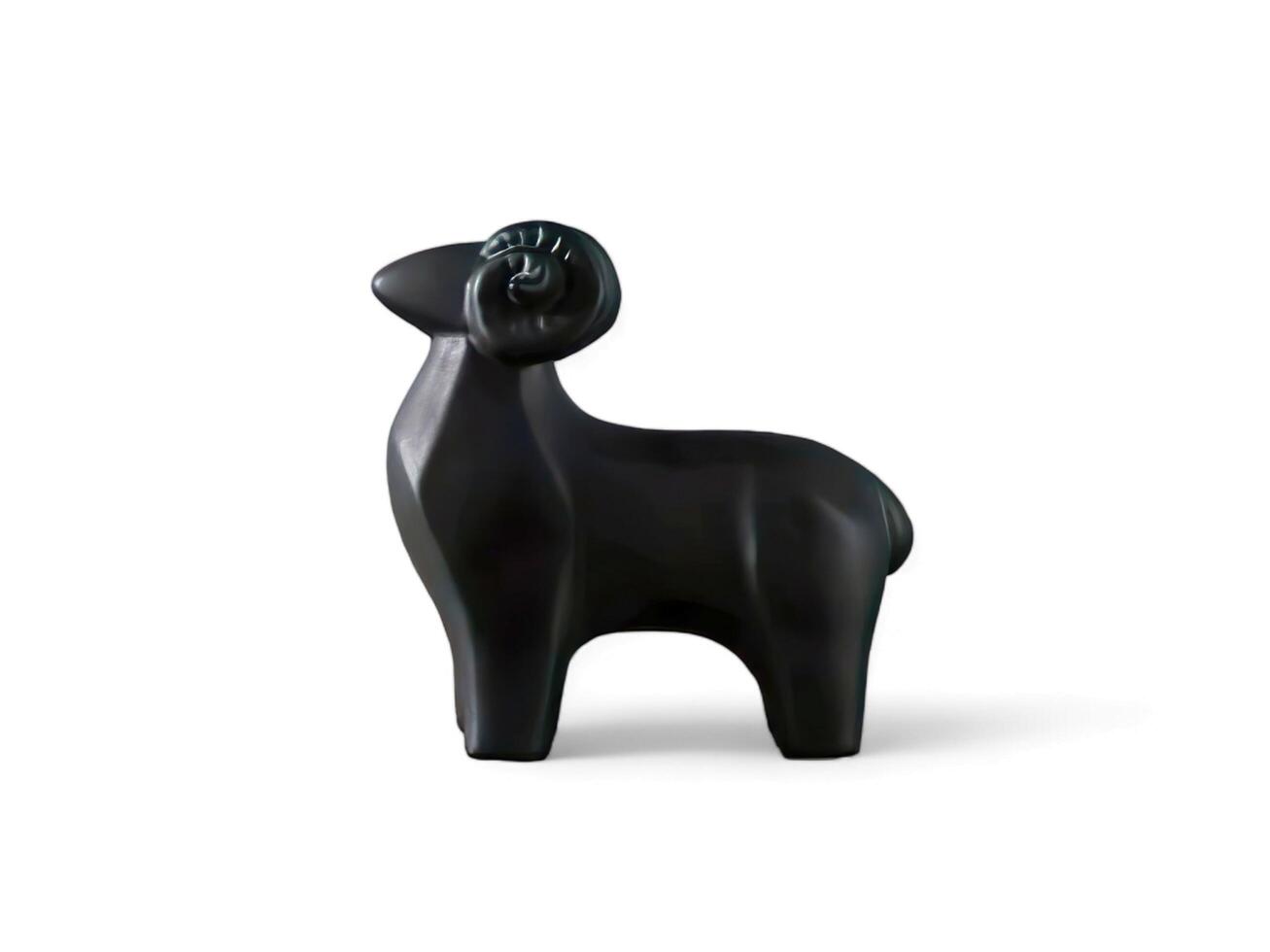 statuette of black sheep photo