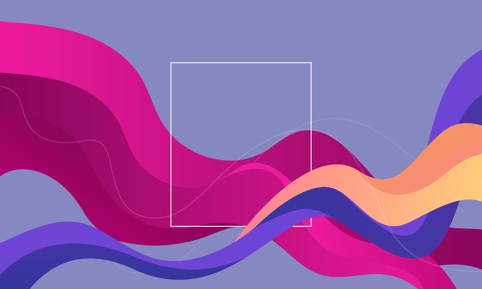 abstract colorful wave flow line background vector