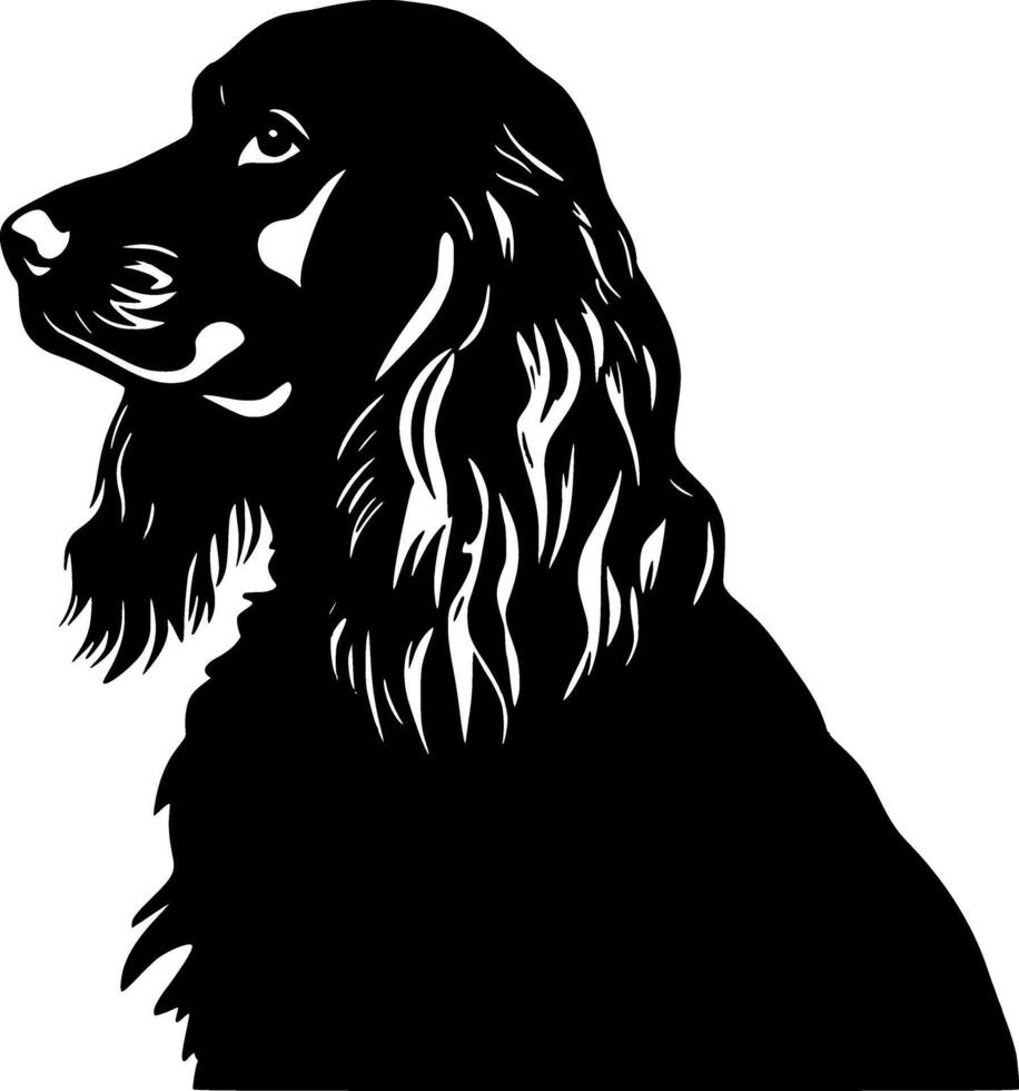Cocker Spaniel, Minimalist and Simple Silhouette - illustration vector