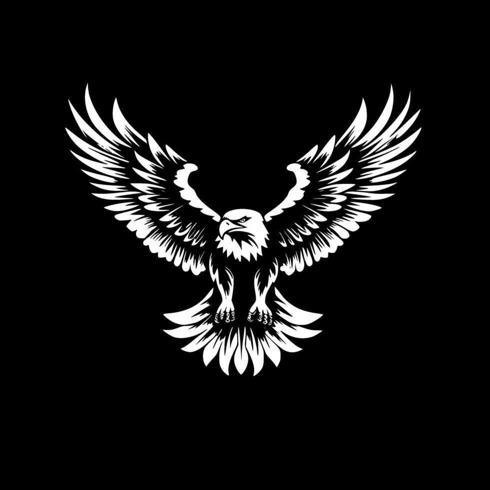 Eagle, Minimalist and Simple Silhouette - illustration vector