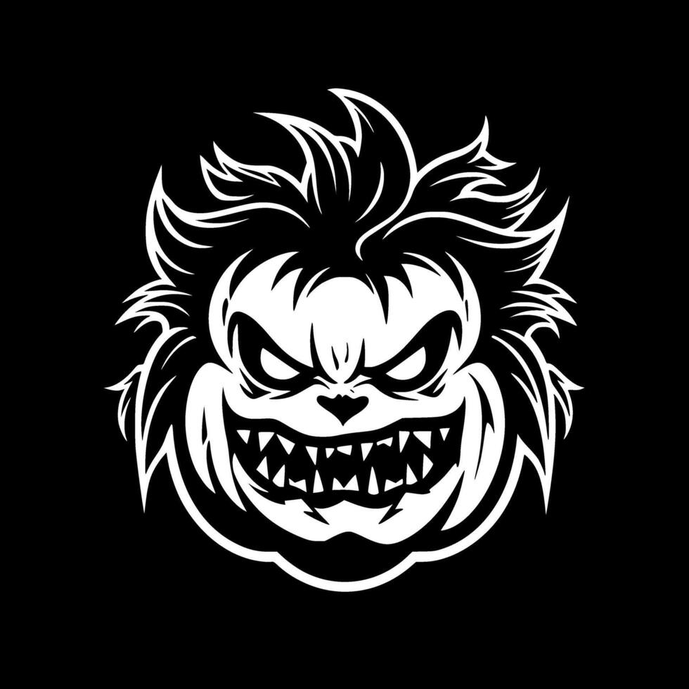 Halloween - Black and White Isolated Icon - illustration vector