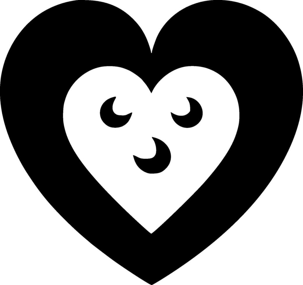 Heart - Minimalist and Flat Logo - illustration vector