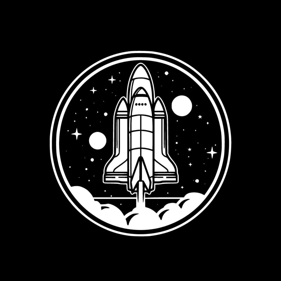 Space, Minimalist and Simple Silhouette - illustration vector