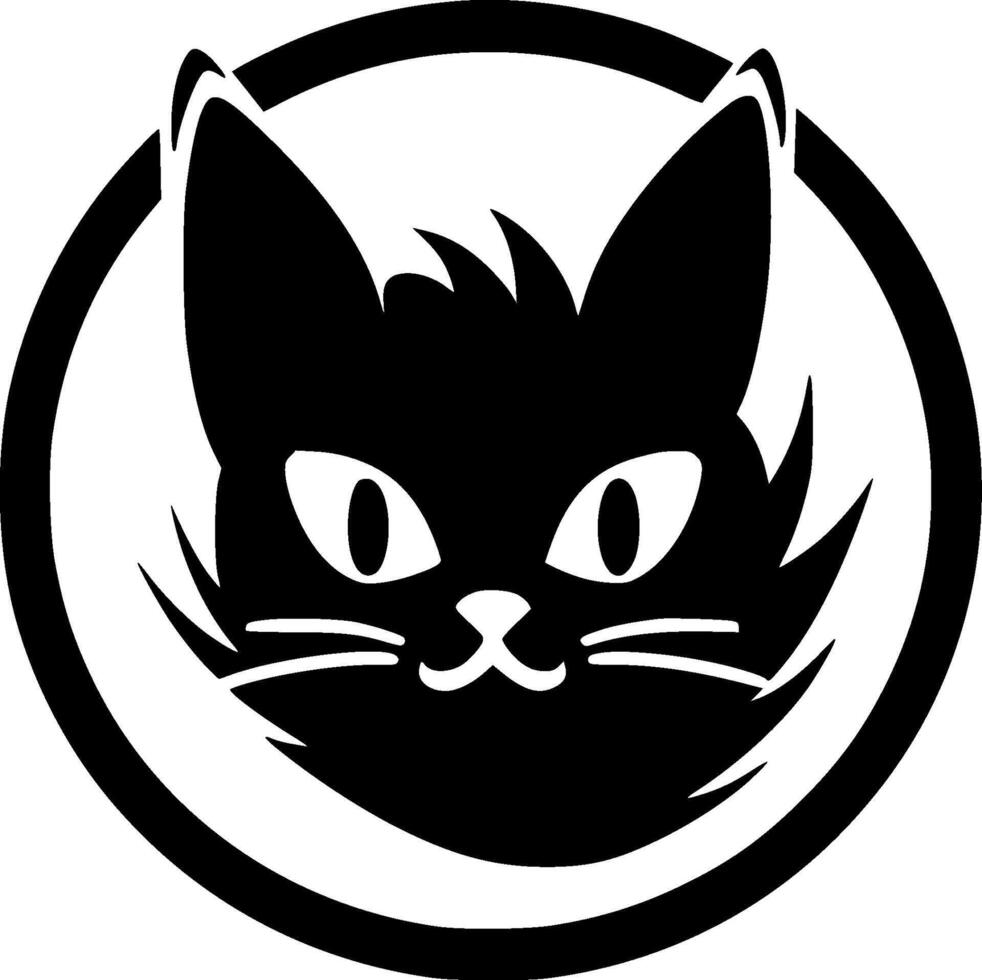 Cat, Minimalist and Simple Silhouette - illustration vector