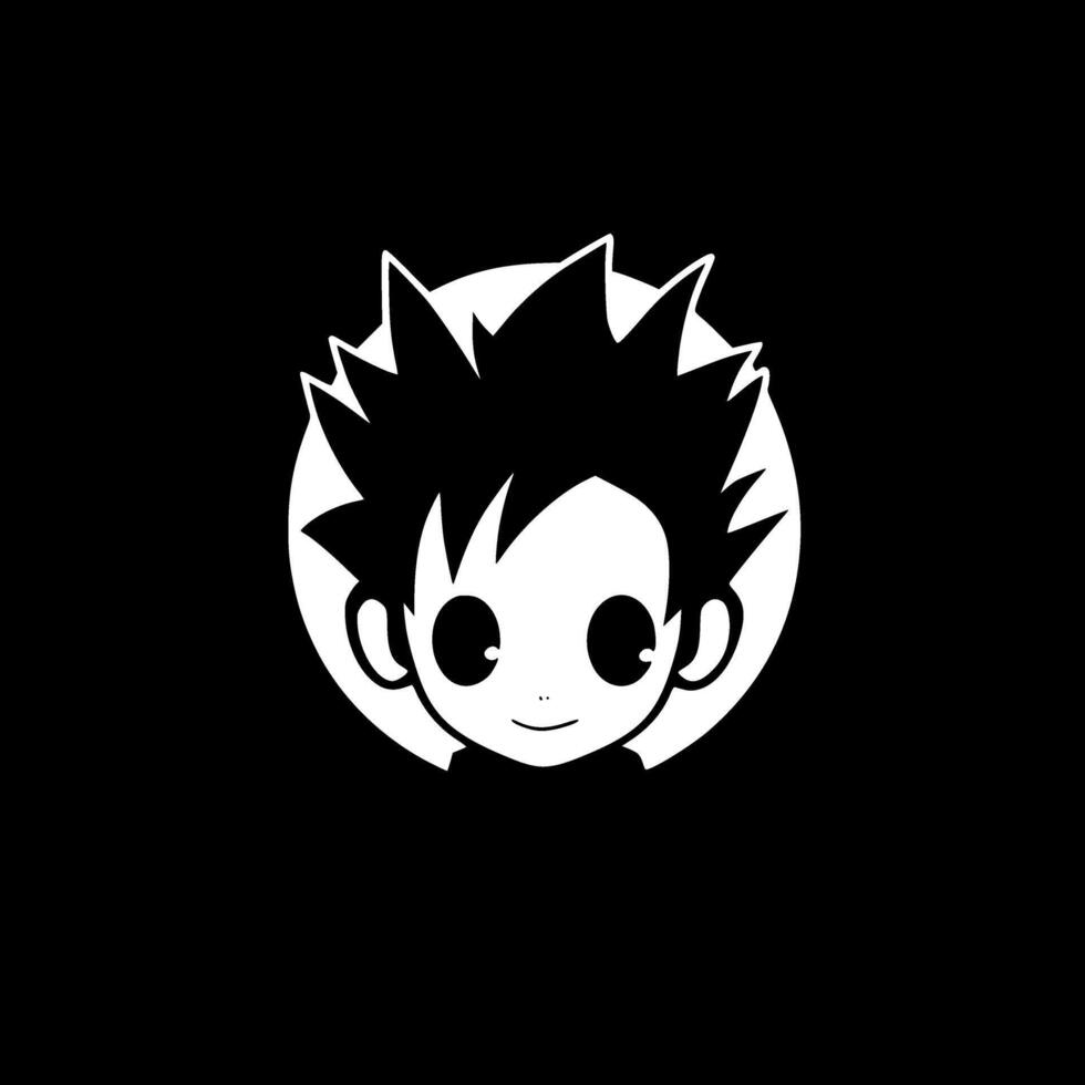 Anime - Minimalist and Flat Logo - illustration vector
