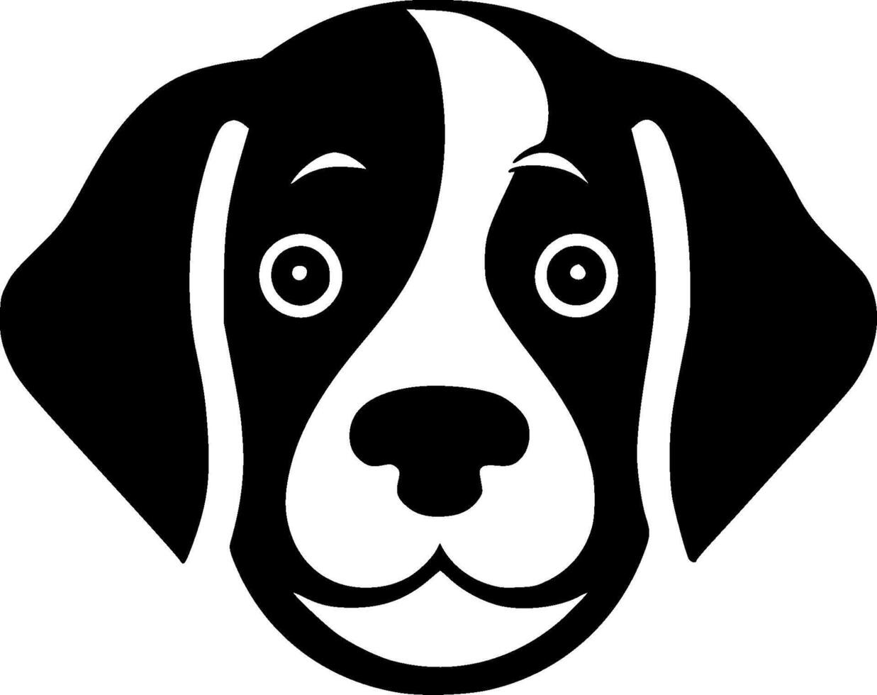 Dog, Black and White illustration vector