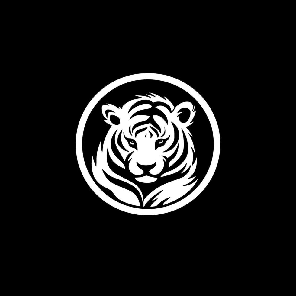Tiger Baby, Minimalist and Simple Silhouette - illustration vector