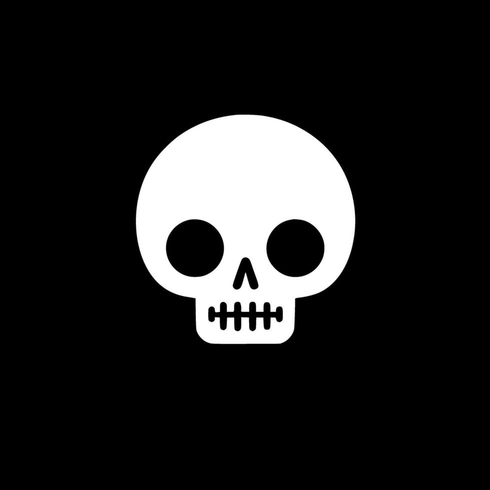 Skeleton, Minimalist and Simple Silhouette - illustration vector