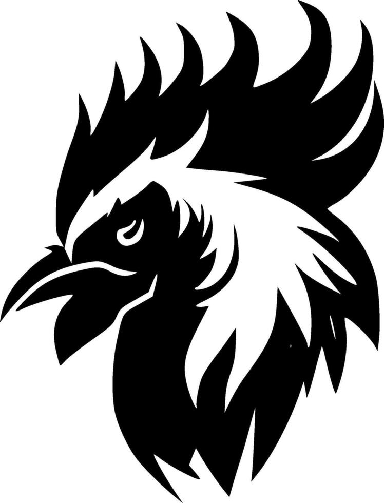 Rooster - Minimalist and Flat Logo - illustration vector