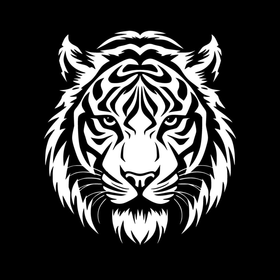 Tiger - Minimalist and Flat Logo - illustration vector