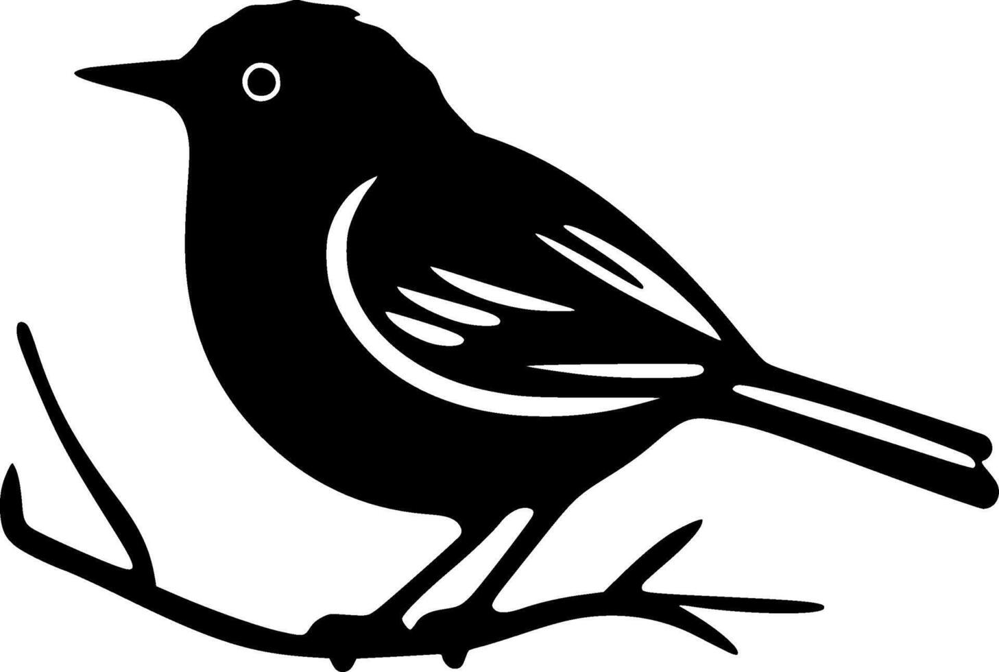 Robin Bird Branch Silhouette T Shirt Robin Bird Branch Silhouette T Shirt
