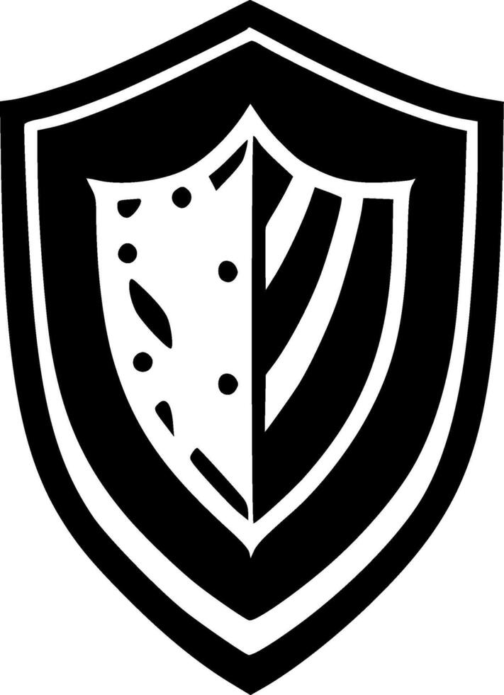 Shield - Minimalist and Flat Logo - illustration vector