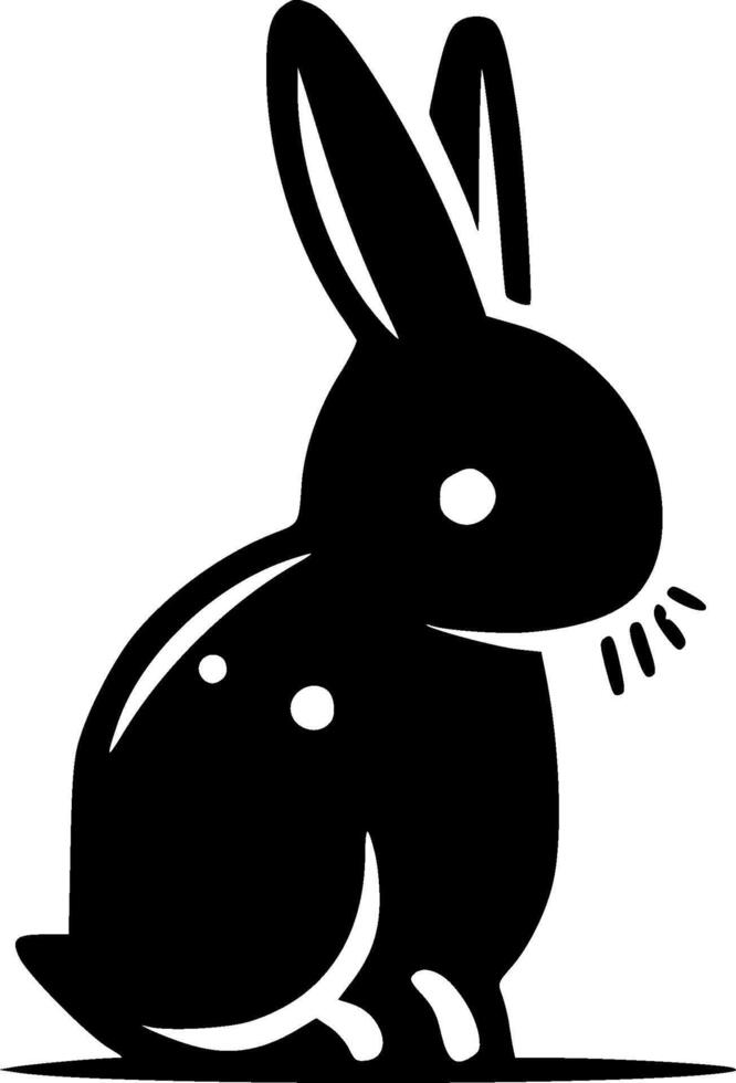 Rabbit, Minimalist and Simple Silhouette - illustration vector