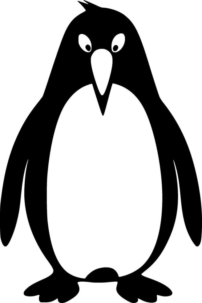 Penguin - Minimalist and Flat Logo - illustration vector