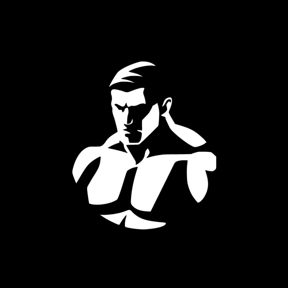 Muscle - Minimalist and Flat Logo - illustration vector